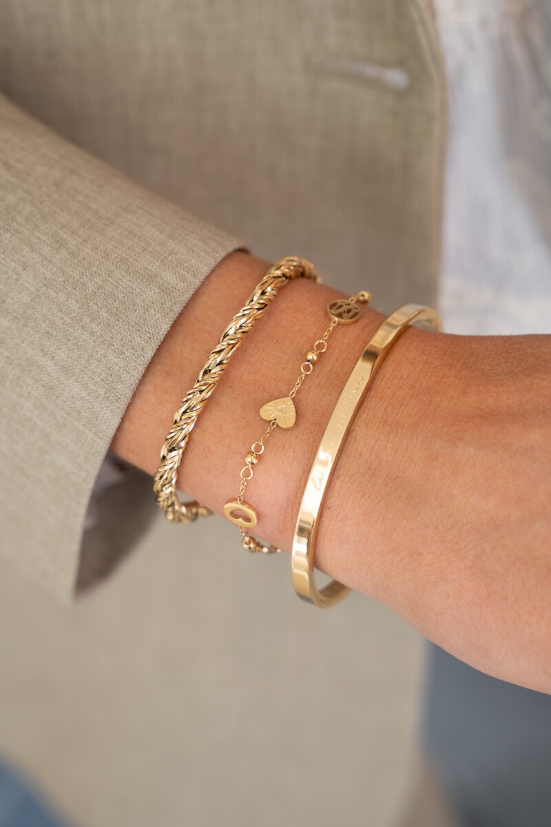 my jewellery Armband met hartjes & bolletjes