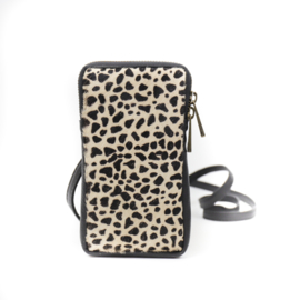 Bear Design | animal leren telefoontasje black dot