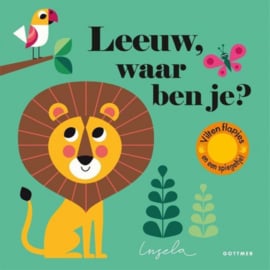 Boek Leeuw, waar ben je? | karton flapjesboekje