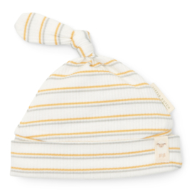 Little Dutch new born little farm mutsje met knoop multi streep