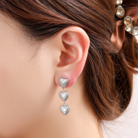 Go Dutch Label oorbellen Triple Hearts Earring - RH