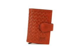 Bear design Pasjeshouder 'Elsie' red woven