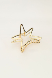My jewellery gouden haarclip met grote ster