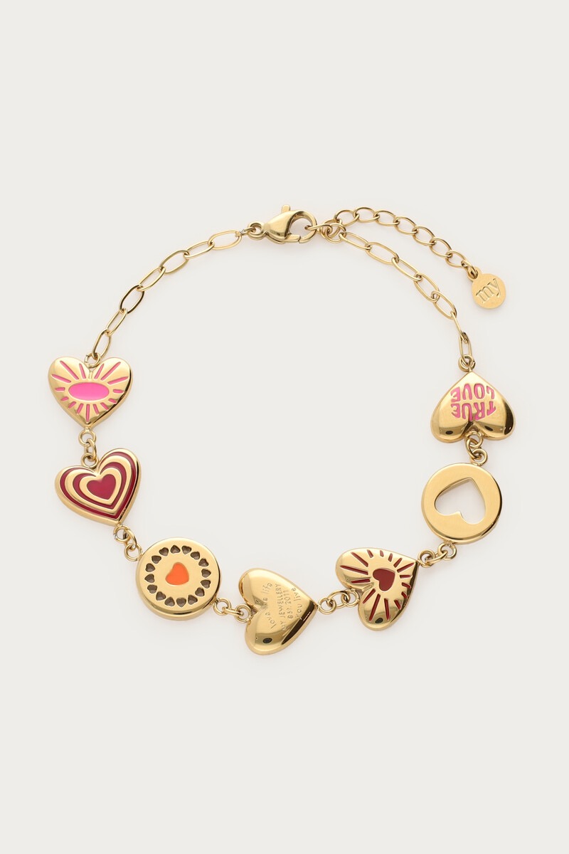 my jewellery Candy statement armband met bedels goud