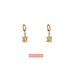 Go Dutch Label Simple Turtle Hoop - 14K