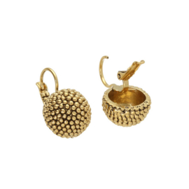 Camps & Camps oorbellen | goud plated  globe dormeuses