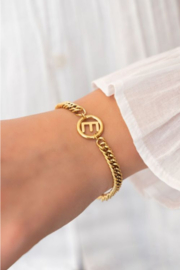 My Jewellery letter armband | chunky initial goud