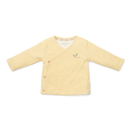 Little Dutch new born little farm t-shirt overslag lange mouw warm yellow