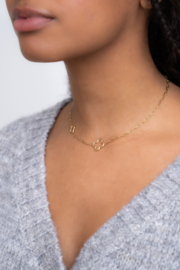 my jewellery schakelketting met klavers