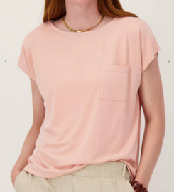 zusss top met boothals met borduur light pink