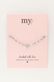 My Jewellery armband hart kralen zilver