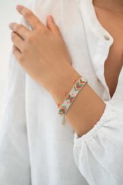 Zusss mooimakers miyuki armbandje zigzag multicolor