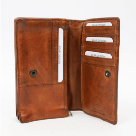 Bear Design portemonnee 'Gilda' | cognac