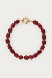 My Jewellery Burgundy armband met kralen
