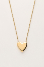My jewellery minimalistische ketting met hart goud
