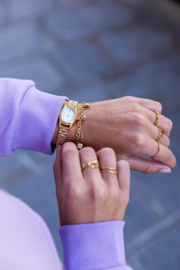 My Jewellery Ovaal horloge met schakelband