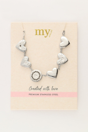 My Jewellery ketting chunky hartje zilver