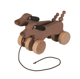 Egmont toys houten trekfiguur hond