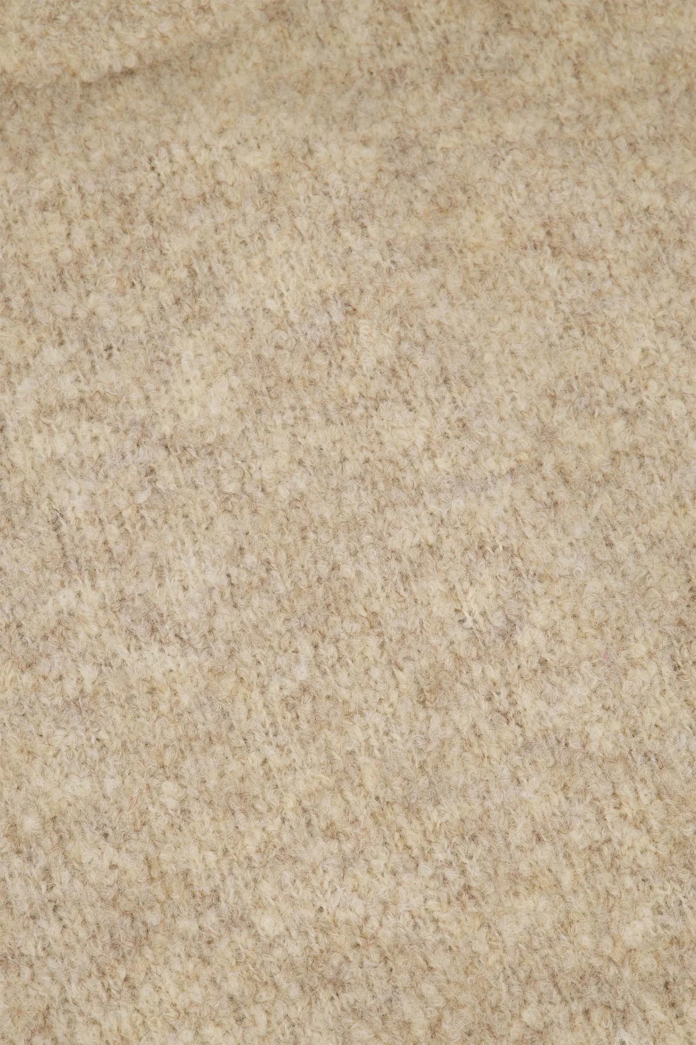 zusss boucle trui met ronde hals beige