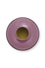 Pip studio metalen  vaas lila 23cm