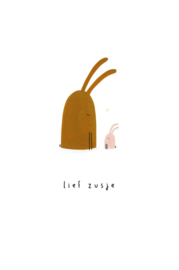 wenskaart klein liefs | lief zusje