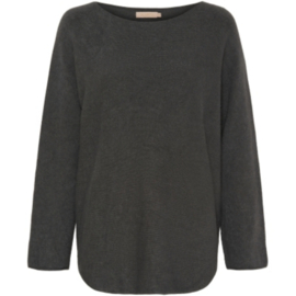 marta du chateau knitted top dagmar dark grey