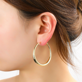 Go Dutch Label oorbellen Classic Creole - 14K