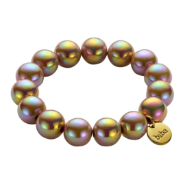 biba armband chunky kralen parelmoer oil