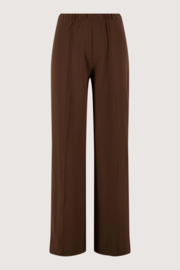 zusss Stretch Broek Met Naad choco
