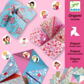 Djeco origami | zoutvaatjes vouwen roze