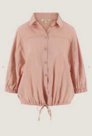 zusss modal blouse met tunnel crispy pink