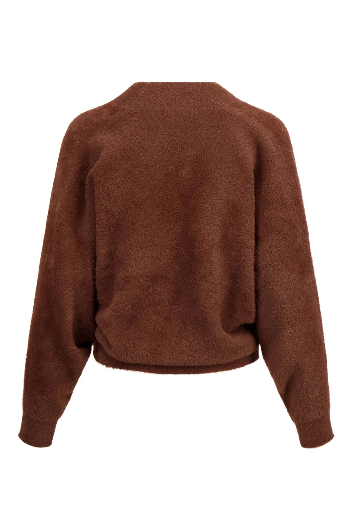 zusss wikkel trui in fluffy garen mid brown