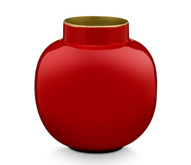 PIp studio ronde mini vaas | rood 10cm