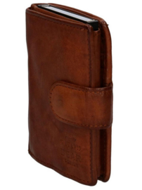 Bear Design portemonnee anti skim | cognac