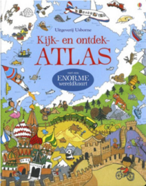 Boek Usborne kijk onder het flapje Geïllustreerde atlas