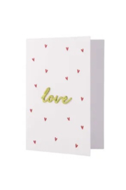 zusss wenskaart met strijkembleem  hartjes love
