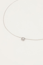 my jewellery ketting | Stras vierkant groot zilver