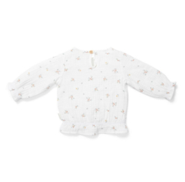 Little Dutch blouse lange mouw mousseline white meadows