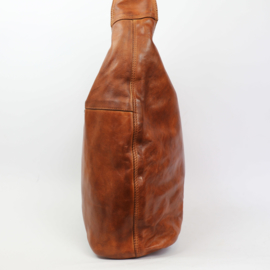 Bear Design | leren buidel- / hobotas "Yvonne"  cognac