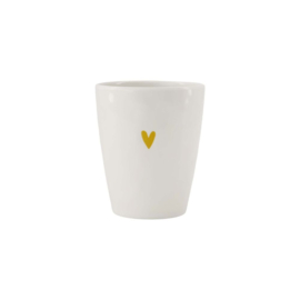 zusss Drinkbeker Melamine Goud Hartje