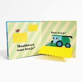 tractor, waar ben je? | karton flapjesboekje