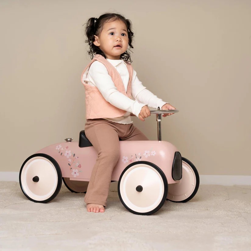 Little Dutch Retro Roller Loopauto | roze