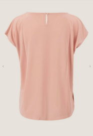 zusss top met boothals met borduur light pink