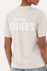 My jewellery Beige T-shirt "Rue des Rosiers"
