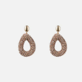Go Dutch Label oorbellen | full-on beads drop goud