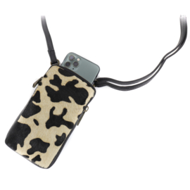 Bear Design | animal leren telefoontasje cow