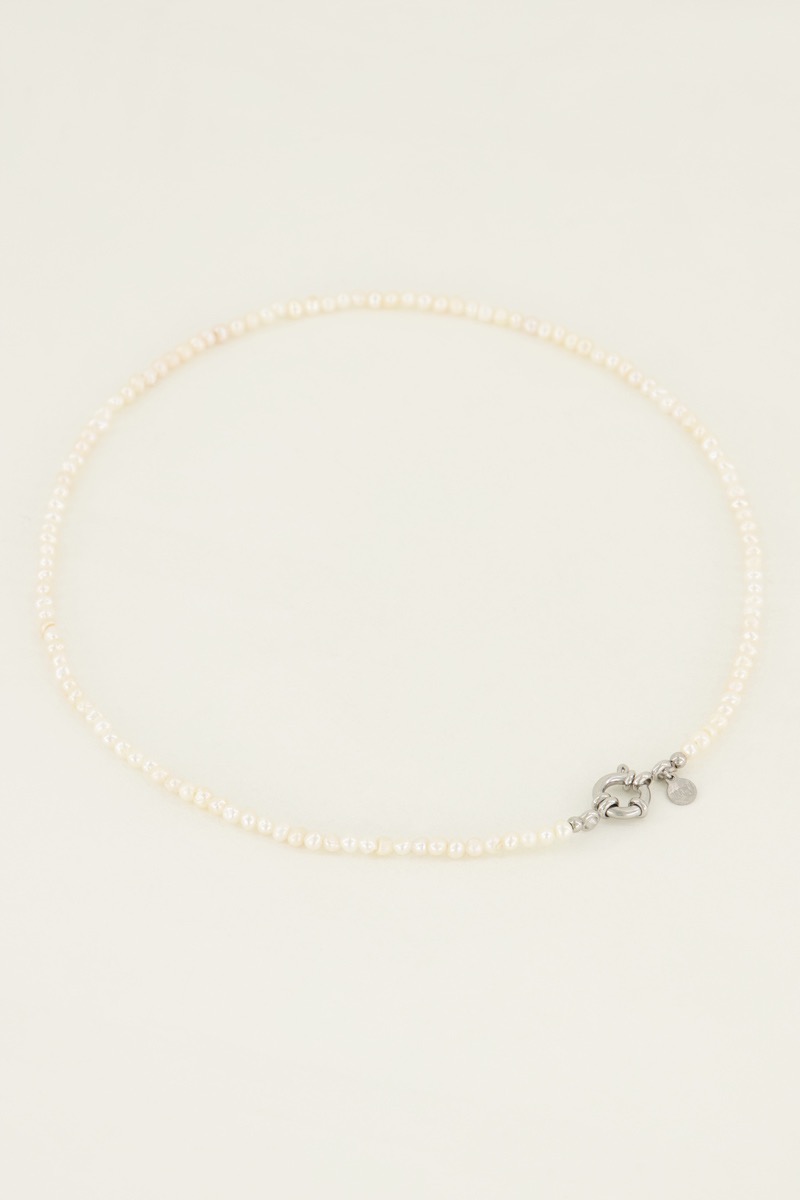 My Jewellery ketting | parelketting met slotje zilver