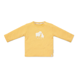 Little Dutch new born little farm t-shirt lange mouw warm yellow