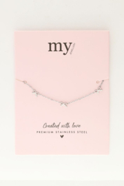 My Jewellery Minimalistische armband met mini strikjes zilver