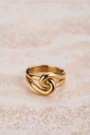 My jewellery ring | goud iconic ring met lus.